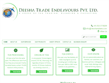 Tablet Screenshot of deeshaindiatea.com